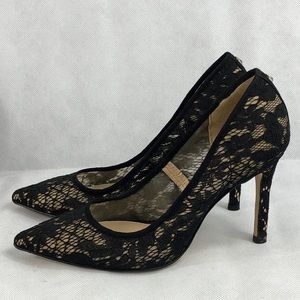 Sam Edelman black lace 5.5 pumps